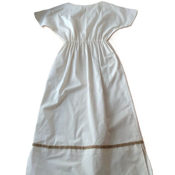 Vintage Greco Roman Dress Long Egyptian Style Theater Costume Boho Hippy - Picture 1 of 16